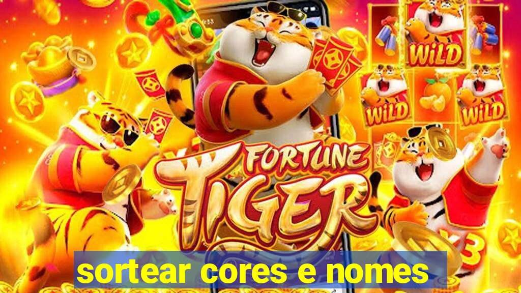 sortear cores e nomes